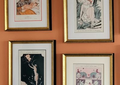 C'est magnifique!!!! Four wonderful Vintage 1920's Art Deco French magazine prints.